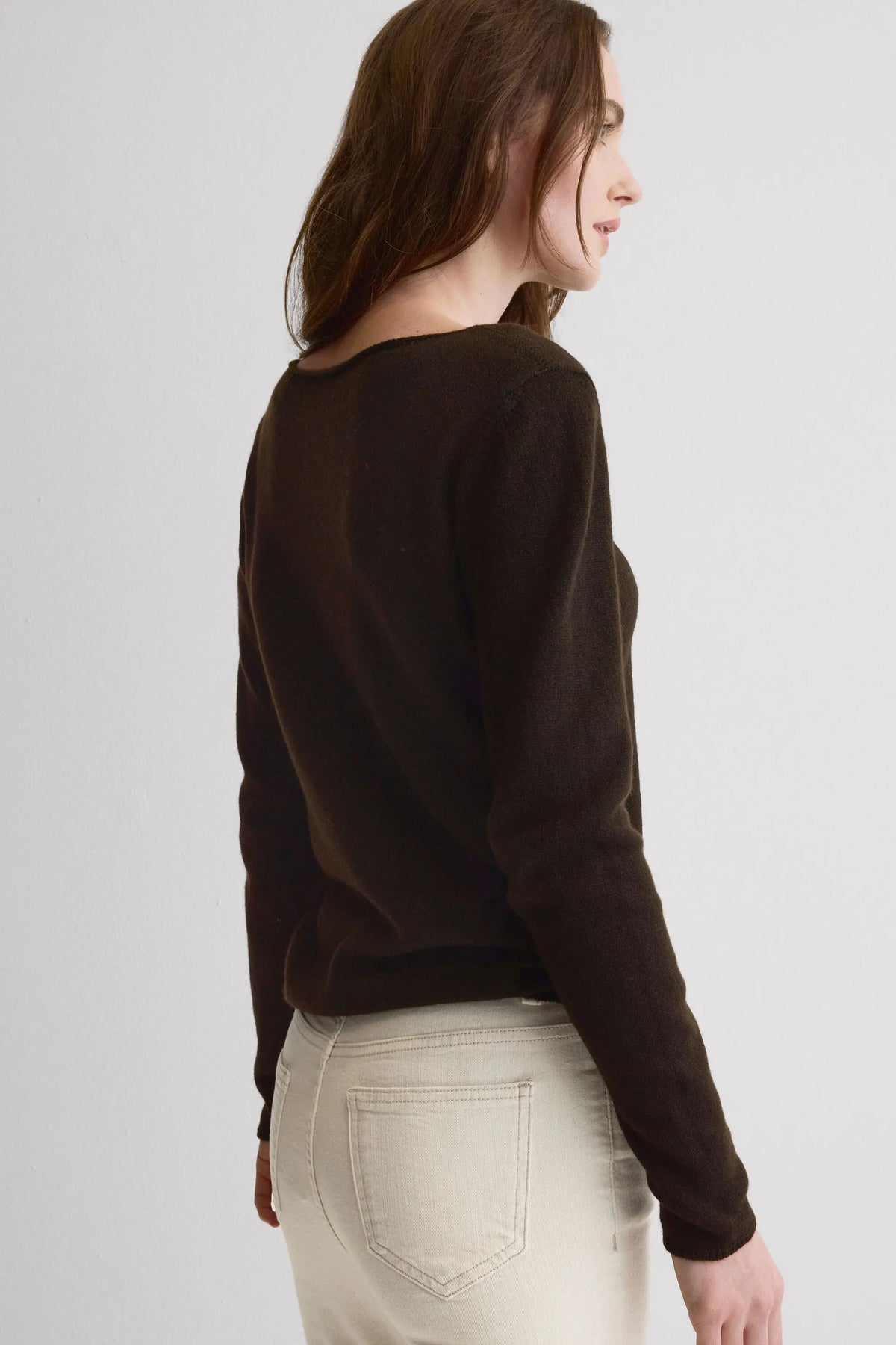 100% Cashmere Long Sleeve Top