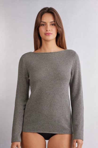 100% Cashmere Long Sleeve Top