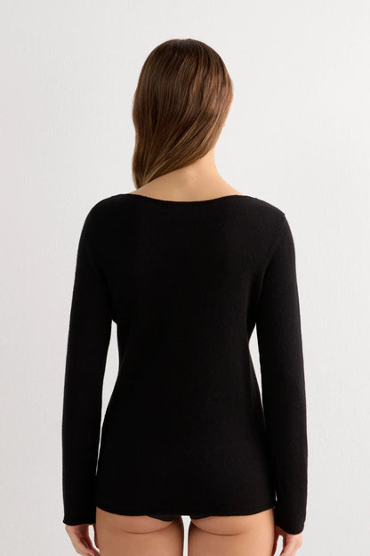 100% Cashmere Long Sleeve Top