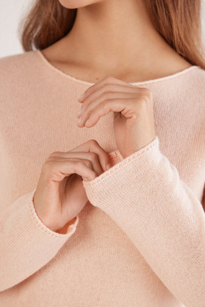 100% Cashmere Long Sleeve Top