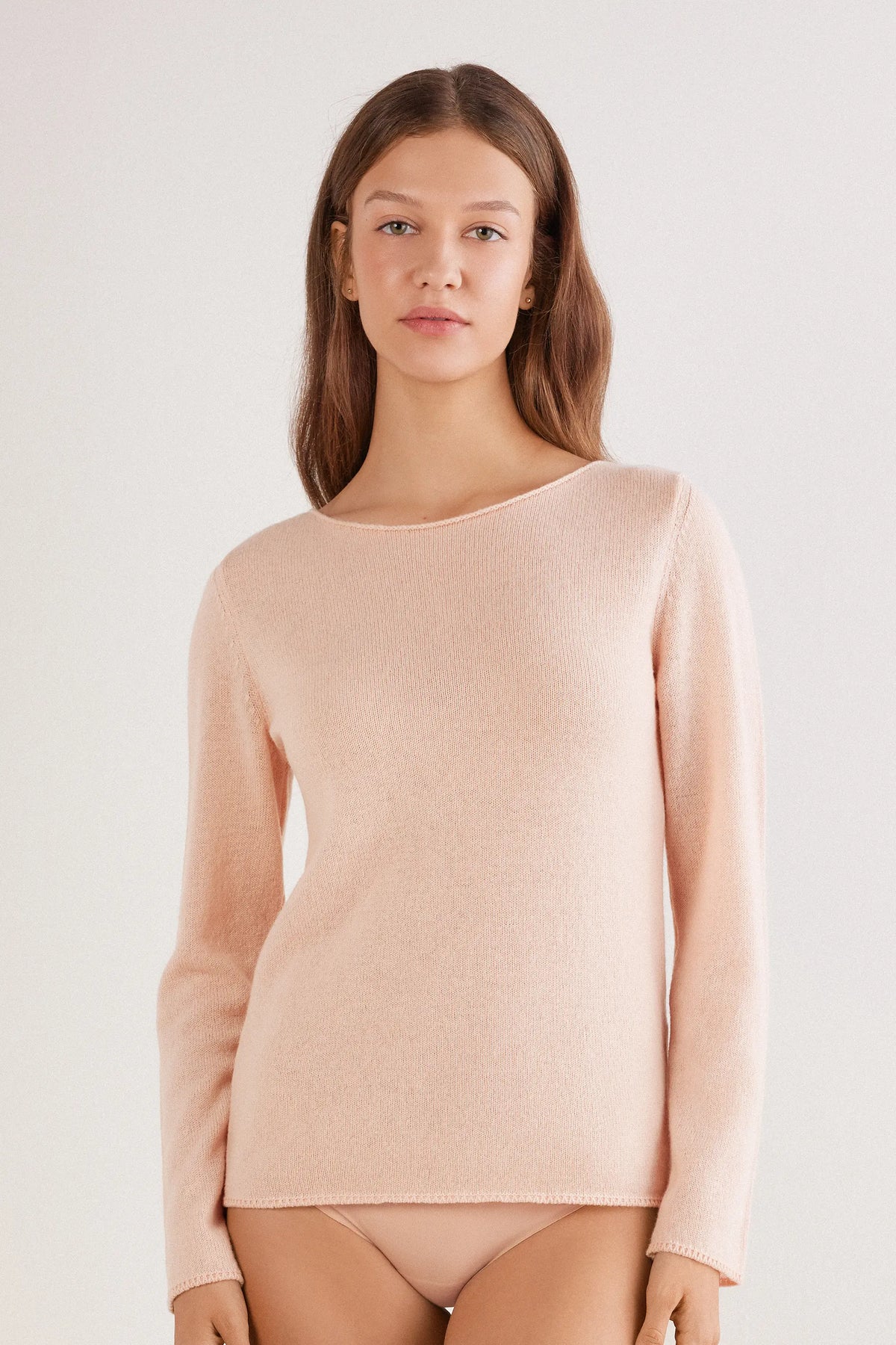 100% Cashmere Long Sleeve Top