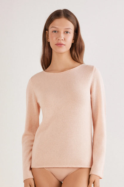 100% Cashmere Long Sleeve Top