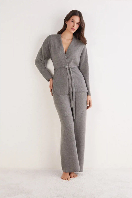 Belted Cardigan in 100% Cashmere