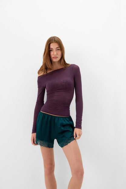 Boat Neck Modal Cashmere Ultralight Top