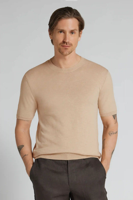 Slub Cotton Knit T-Shirt