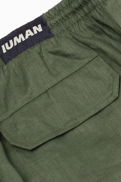 Solid Color 100% Linen Swim Trunks